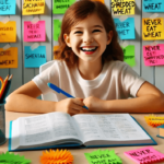 Girl making notes